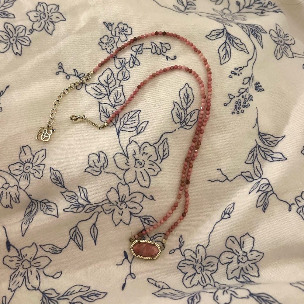 Pink Kendra Scott beaded necklace